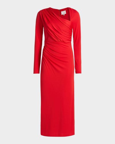 Cinq a Sept Jalyn Draped Jersey Midi-Dress