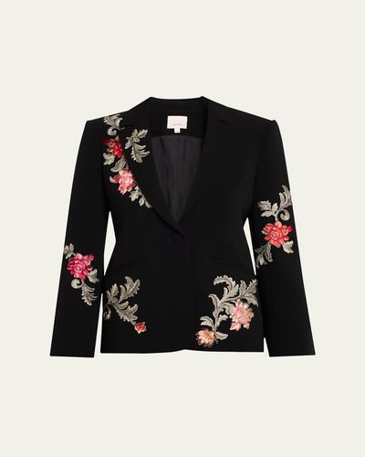 Cinq a Sept Karlie Rococo Embroidered Blazer