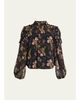 Cinq a Sept Long-Sleeve Love Letter Floral Blouse - 1