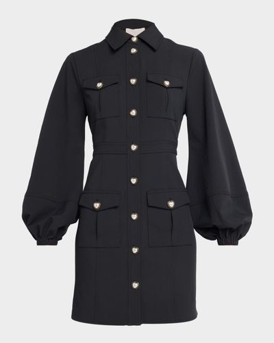 Cinq a Sept Lumira Heart-Button Mini Dress