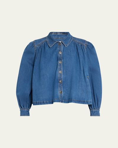 Cinq a Sept Lyla Denim Swing Jacket