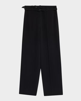 Cinq a Sept Maelor Double Belted Wide-Leg Pants