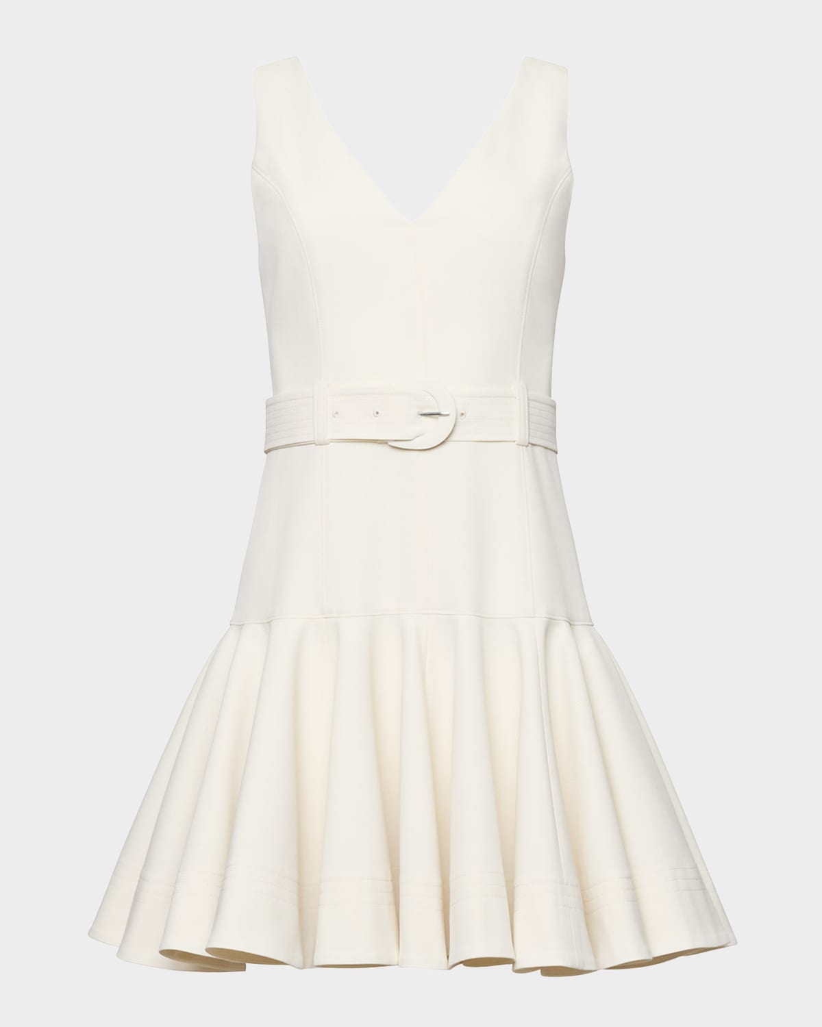 Cinq a Sept Maeve Belted Drop-Waist Mini Dress