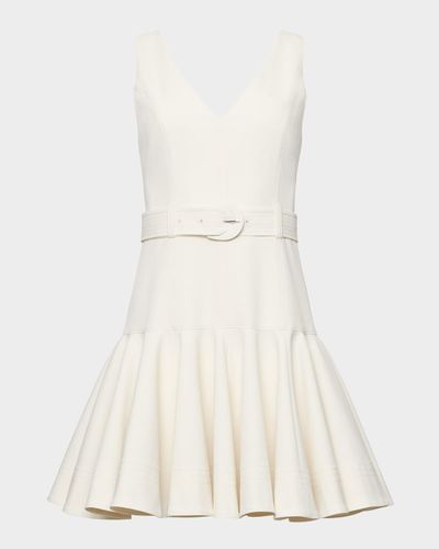 Cinq a Sept Maeve Belted Drop-Waist Mini Dress