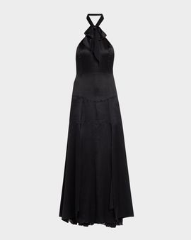 Cinq a Sept Monroe Silk Halter Dress