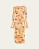 Cinq a Sept Neriah Watercolor Floral Mesh Maxi Dress - 1