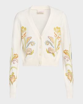 Cinq a Sept Nikko Embroidered Cardigan