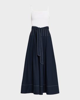 Cinq a Sept Olivia Layered Denim Dress