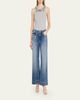 Cinq a Sept Pearly-Chain Cropped Wide-Leg Jeans - 2