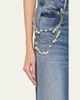 Cinq a Sept Pearly-Chain Cropped Wide-Leg Jeans - 5
