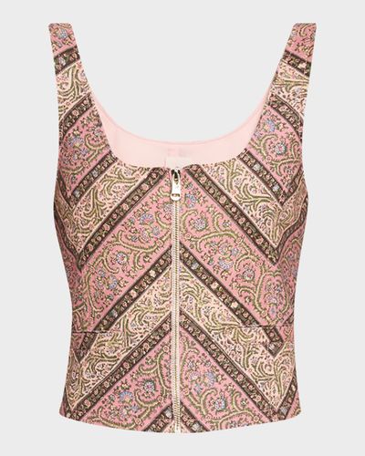 Cinq a Sept Pepper Paisley Top