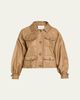 Cinq a Sept Rhinestone Chain Utility Jacket - 1