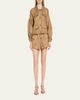 Cinq a Sept Rhinestone Chain Utility Jacket - 2
