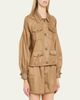 Cinq a Sept Rhinestone Chain Utility Jacket - 4