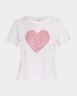 Cinq a Sept Rhinestone Doodle Crewneck Tee