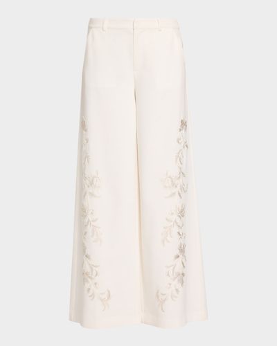 Cinq a Sept Rococo Embroidered Roxane Pants