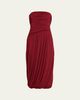 Cinq a Sept Rosine Draped Strapless Midi Dress - 1
