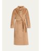 Cinzia Rocca Long Belted Notch-Collar Wool-Blend Coat - 1