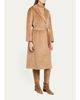 Cinzia Rocca Long Belted Notch-Collar Wool-Blend Coat - 4