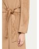 Cinzia Rocca Long Belted Notch-Collar Wool-Blend Coat - 5