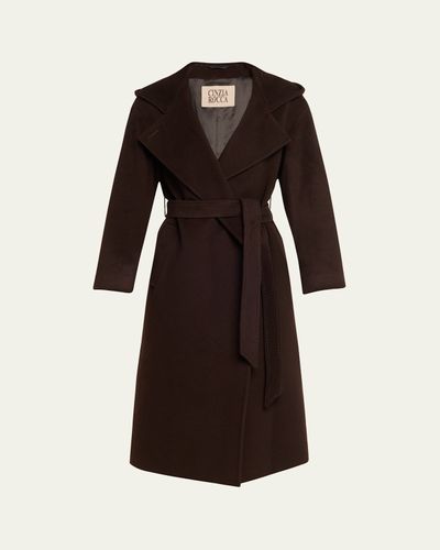 Cinzia Rocca Long Belted Wool Coat