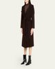Cinzia Rocca Long Belted Wool Coat - 3