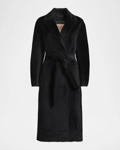 Cinzia Rocca Pressed Alpaca-Blend Wrap Jacket