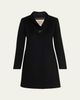 Cinzia Rocca Pure Wool Coat with Inverted Collar - 1