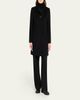 Cinzia Rocca Pure Wool Coat with Inverted Collar - 4