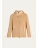 Cinzia Rocca Short Wool Jacket with Quilted Hood and Back - 1