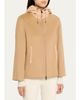 Cinzia Rocca Short Wool Jacket with Quilted Hood and Back - 4