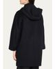 Cinzia Rocca Virgin Wool Hooded 3/4-Sleeve Coat - 3