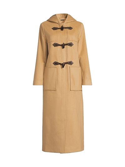 Cinzia Rocca Women's Toggle-Closure Wool Trench Coat