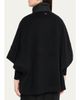 Cinzia Rocca Wool Cape with Quilted Pockets - 3