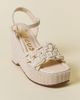 Circus NY by Sam Edelman Circus NY By Sam Edelman Jackie Platform Wedge Sandal in Vanilla Bean, Women's at Urban Outfitters - 3