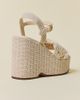 Circus NY by Sam Edelman Circus NY By Sam Edelman Jackie Platform Wedge Sandal in Vanilla Bean, Women's at Urban Outfitters - 4