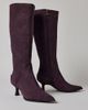 Circus NY by Sam Edelman Circus NY By Sam Edelman Yulia Kitten Heel Leather Boots in Dark Chocolate, Women's at Urban Outfitters - 2