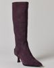 Circus NY by Sam Edelman Circus NY By Sam Edelman Yulia Kitten Heel Leather Boots in Dark Chocolate, Women's at Urban Outfitters - 4