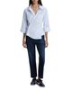 Cissa Cissa 3/4 Sleeve Asymmetric Wrap Shirt - 2
