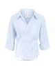 Cissa Cissa 3/4 Sleeve Asymmetric Wrap Shirt - 5