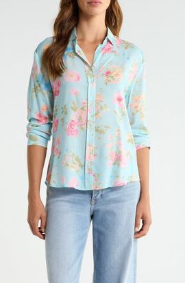 CISSA CISSA Floral Button-Up Shirt