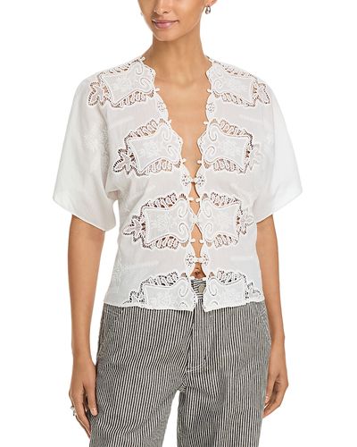 Cissa Cissa Lace Front Blouse