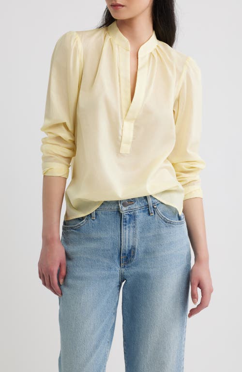 CISSA CISSA Long Sleeve Pleat Woven Top