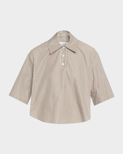CISSA Striped Cotton Polo Shirt