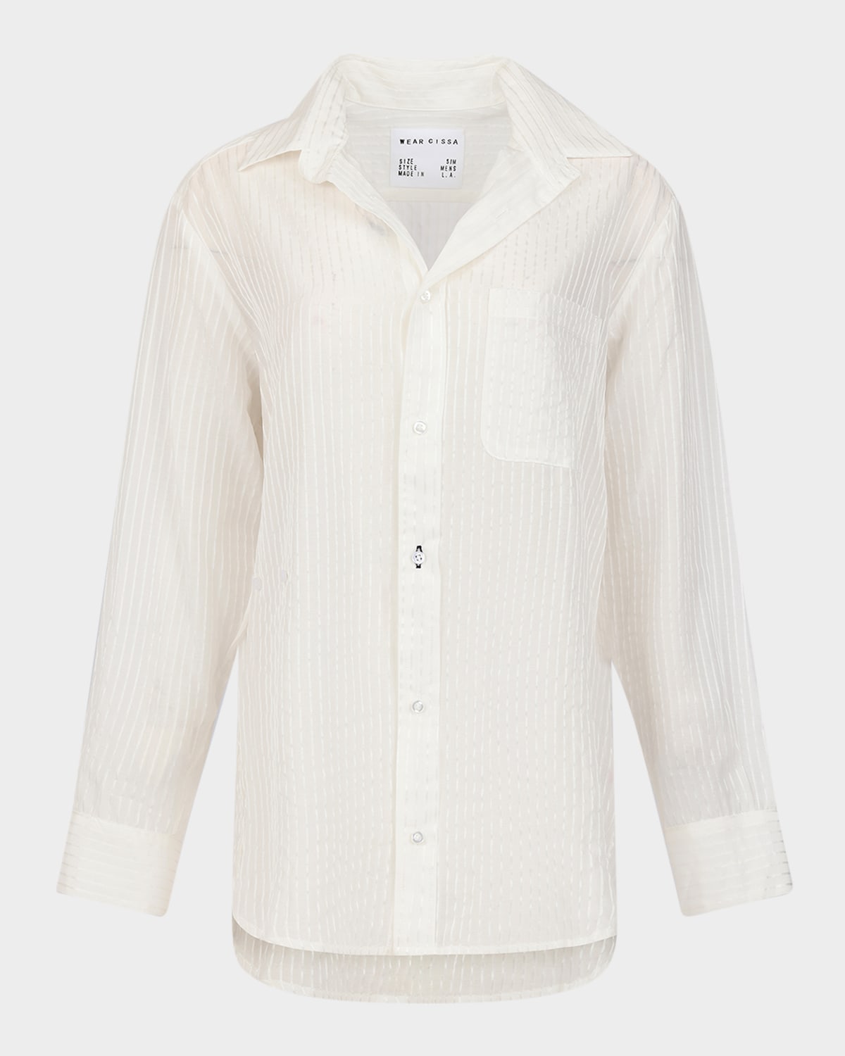 CISSA The Mens Button-Front Shirt