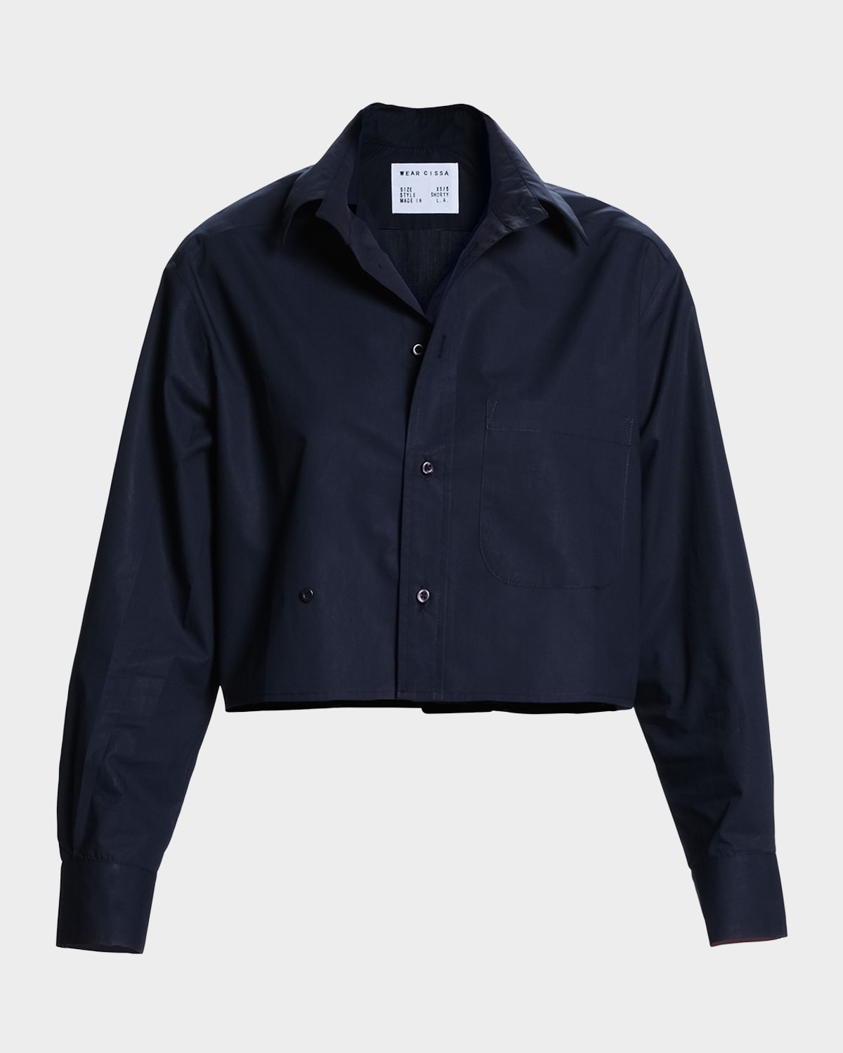 CISSA The Shorty Asymmetric Button-Front Shirt