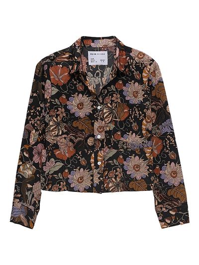 Cissa Women's The Belle Floral Button-Front Shirt