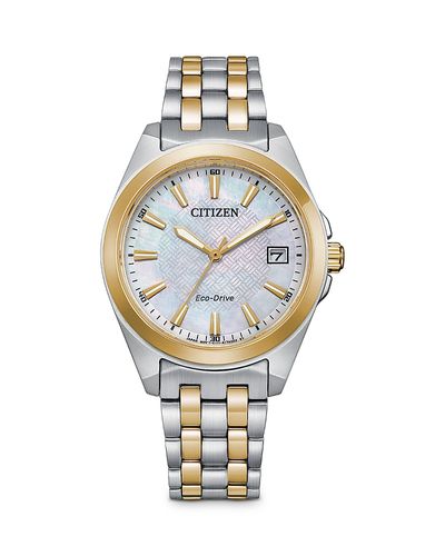Citizen Citizen Corso Women's Two-Tone Stainless Steel Bracelet Watch, 33mm