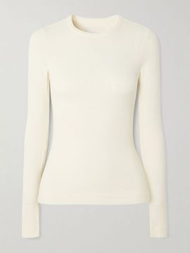 CITIZENS OF HUMANITY Bina ribbed stretch-Lyocell and organic cotton-blend top