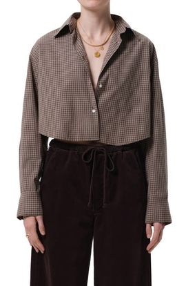 Citizens of Humanity Citizens of Humanity Ana Crop Long Sleeve Button-Up Shirt